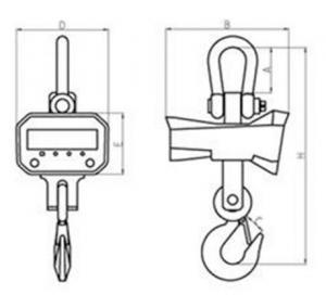 SENS OCS SL Heavy Duty Crane Scale dimension