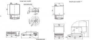 Shimadzu UX Precision Balances dimensions