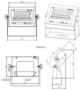 inscale LP7510 Floor Scale dimensions